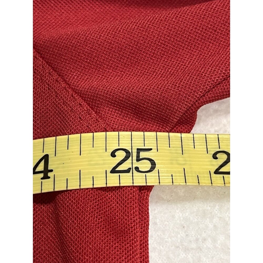 Nike Golf DriFIT Polo XL Red Moisture Wicking Performance Shirt Bach Embroidered - Picture 16 of 16